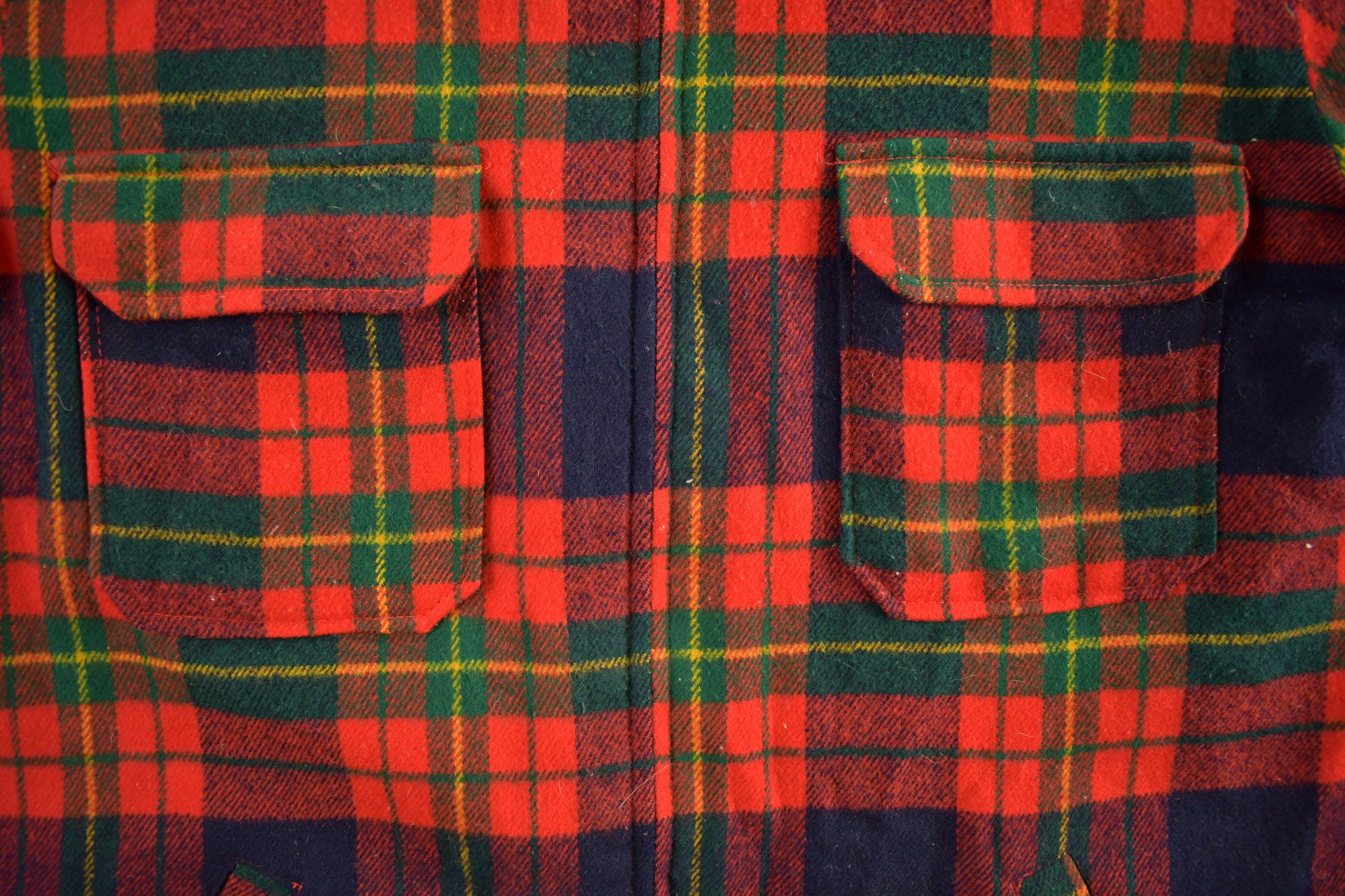 Vintage 1990s Plaid And Solid Beige Reversible Jacket