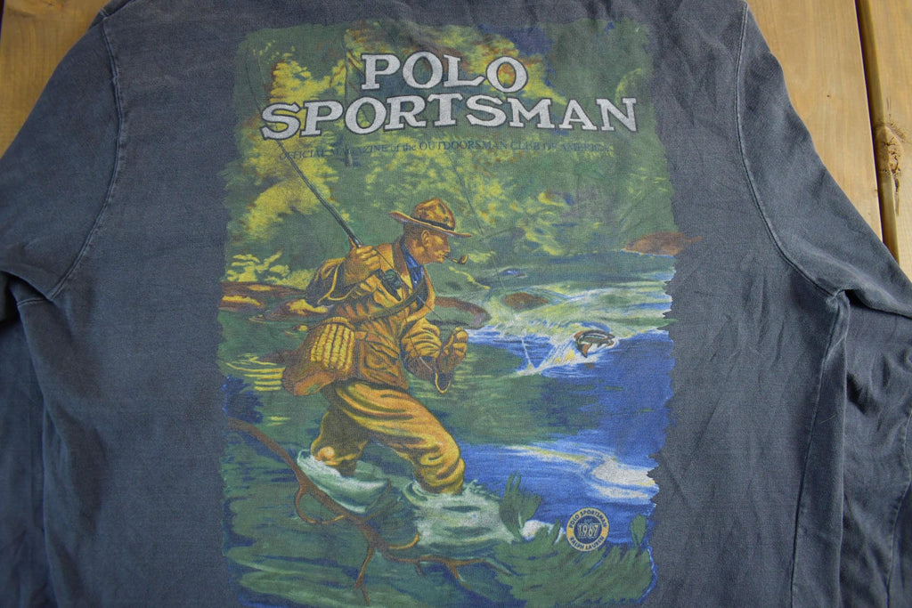 Vintage 1990s Polo Country Ralph Lauren Turtle Neck Shirt Men's Medium