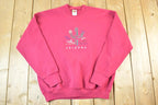 Vintage 1990s Arizona Cactus Embroidered Crewneck Sweatshirt Mens L