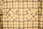 Vintage 1970s Virgin Wool Sears Plaid Button Up Shirt