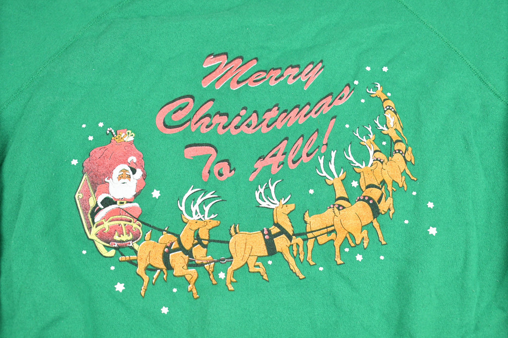 Vintage 1980's Merry Christmas To All Crewneck Sweater