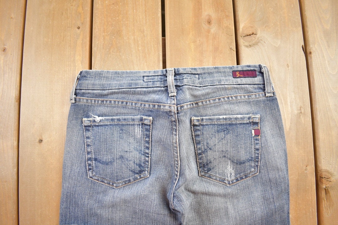 Vintage 1990s Guido & Mary Y2K Denim Jeans Size 28x33