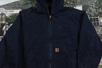 Vintage 1990s Carhartt Full Zip Hooded Workwear Jacket