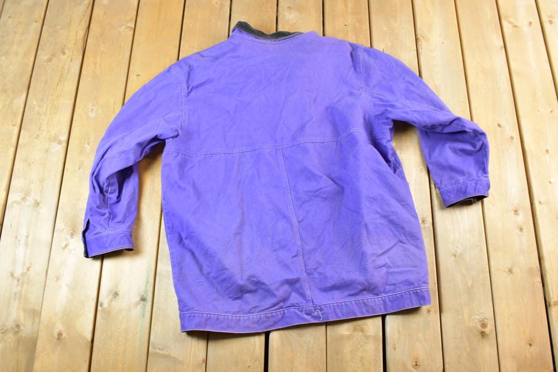Vintage 1990s Memphis Purple Work Jacket Made In USA
