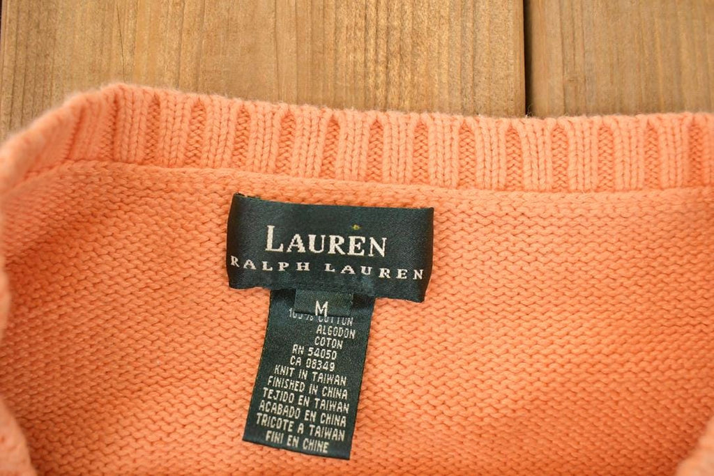 Vintage 1990s Lauren Ralph Lauren Knit Crewneck Sweater Vest Women's M