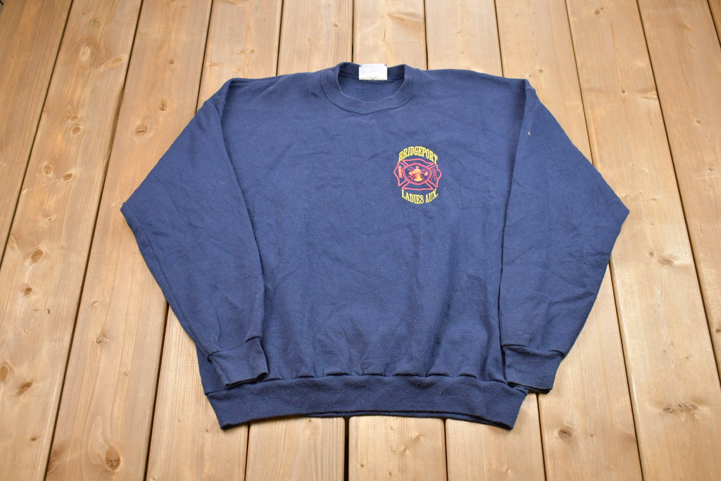 Vintage 1990s Bridgeport Ladies Aux. Crewneck Sweatshirt