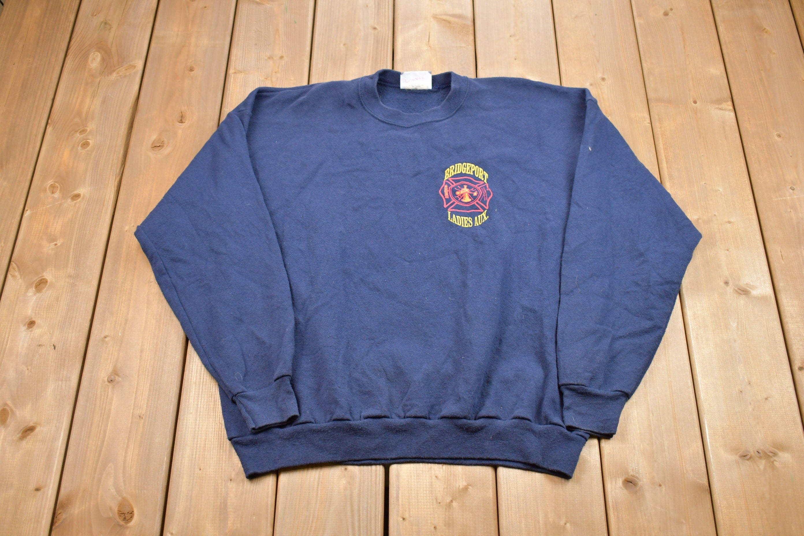 Vintage 1990s Bridgeport Ladies Aux. Crewneck Sweatshirt