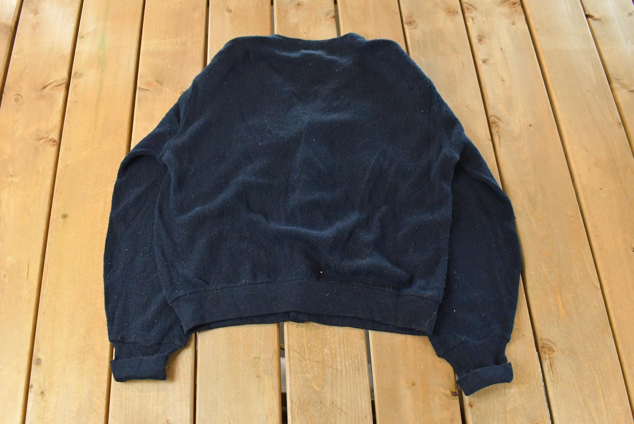Vintage 1980s Izod Lacoste Knit Cardigan Sweater Men's Medium