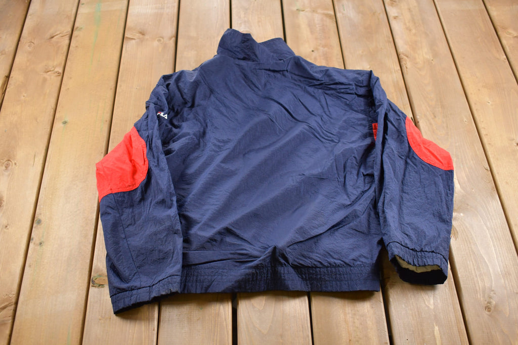 Vintage 1990s Fila Star Embroidered Windbreaker Jacket