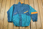 Vintage 1990s Puma Full Zip Colour Block Windbreaker Jacket