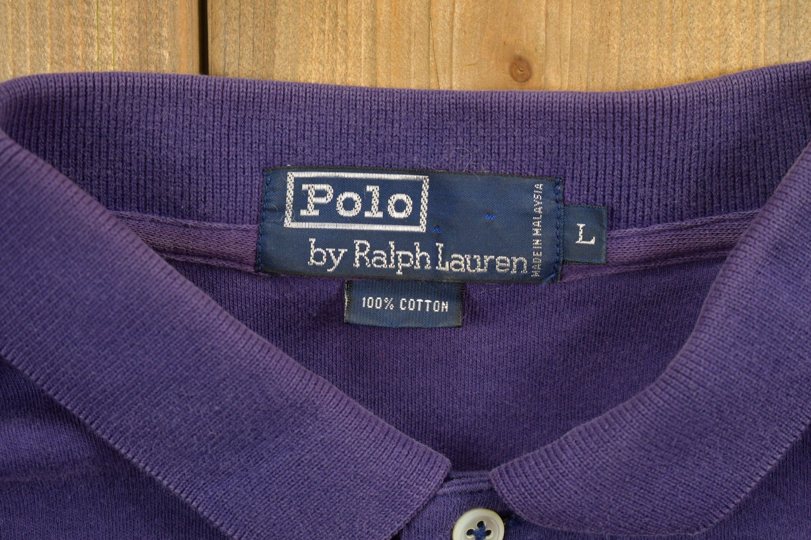 Vintage Polo Ralph Lauren Purple Collared Polo T Shirt