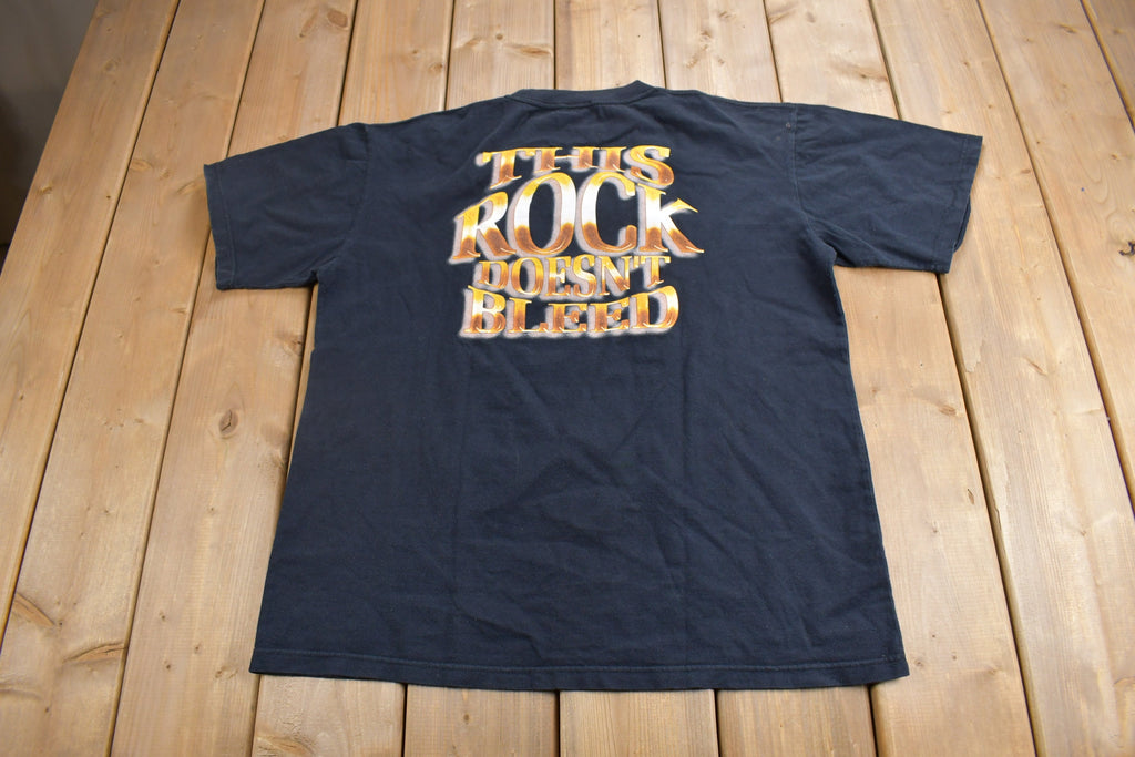 Vintage 1990s The Rock Doesn't Bleed Graphic T-Shirt