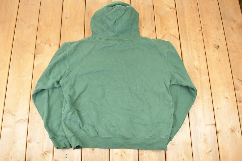 Vintage 1990s Miami Hurricanes Embroidered University Hoodie Sweater Mens L