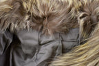Vintage 1980s Silver Fox Fur Coat
