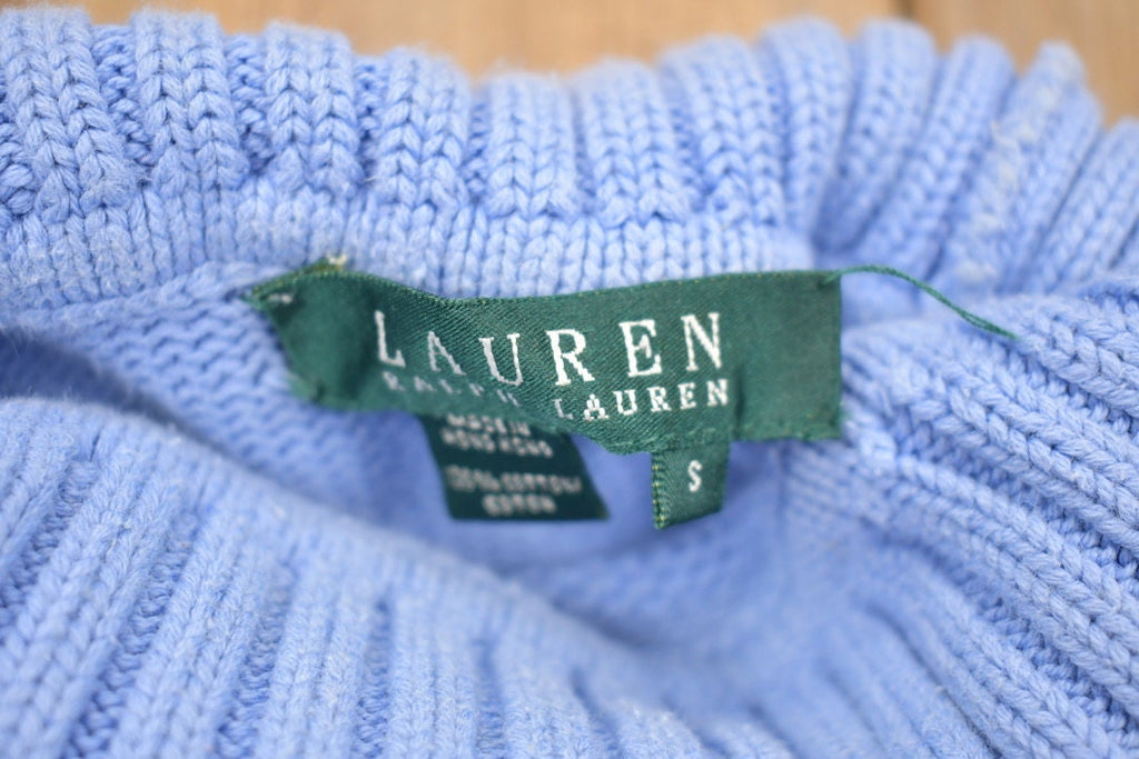 Vintage 1990s Ralph Lauren Petite Turtleneck Knitted Sweater