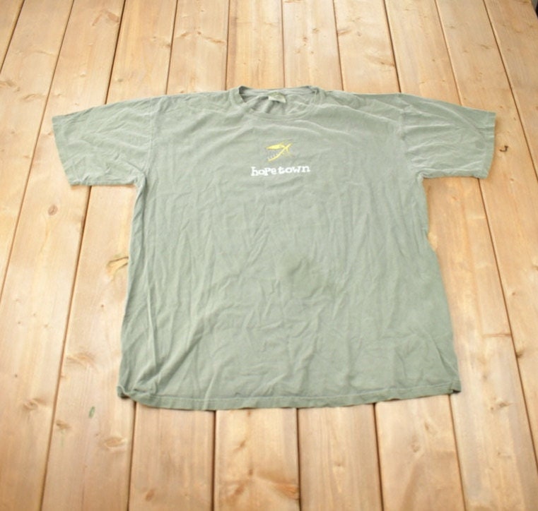 Vintage 1990s Hope Town Bahamas Souvenir Travel T Shirt