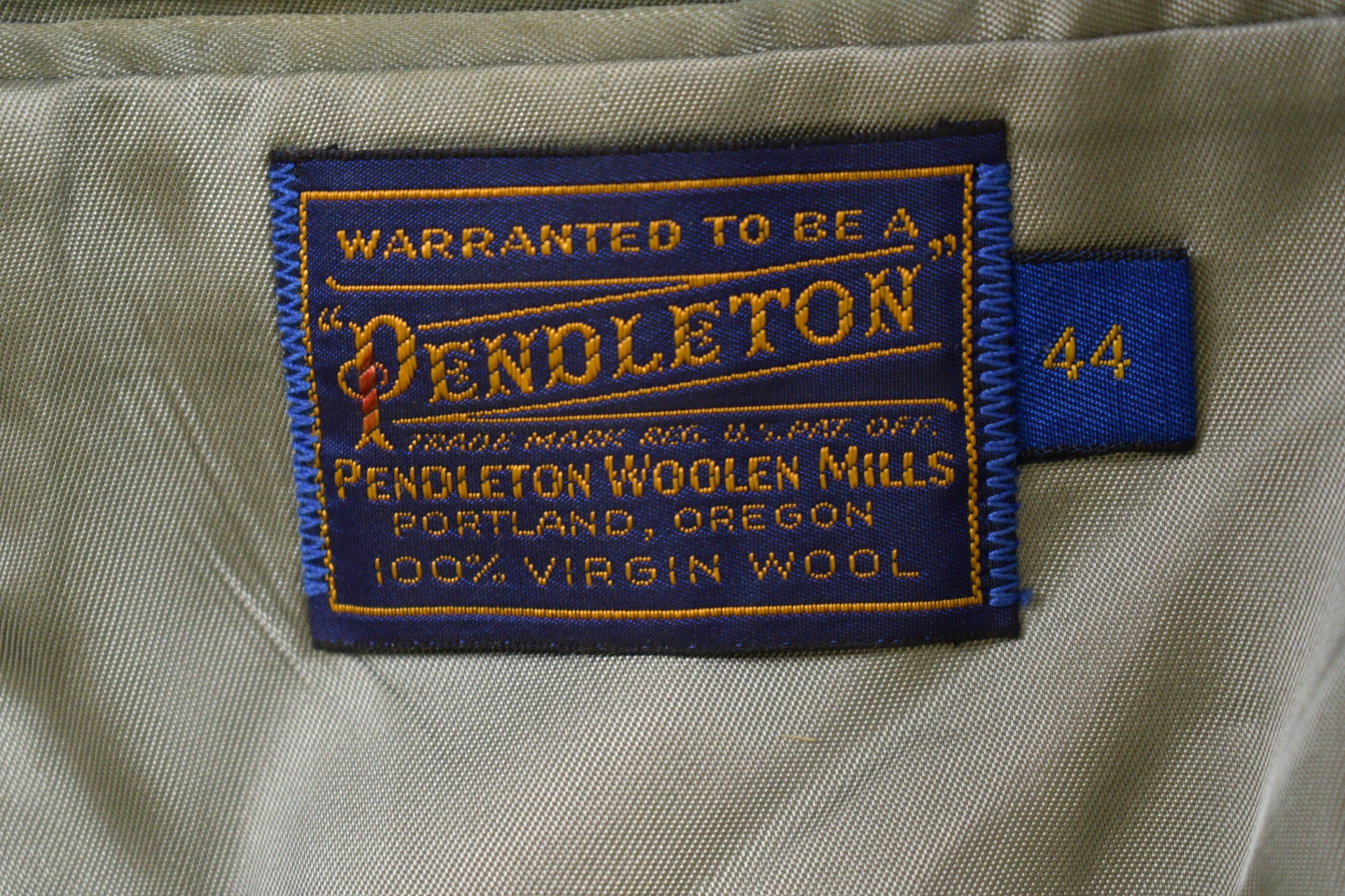 Vintage 1970s Pendleton 100% Wool Blazer