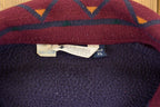 Vintage 1990s Columbia Sportswear Abstract Collar Fleece Sweater Men's XL