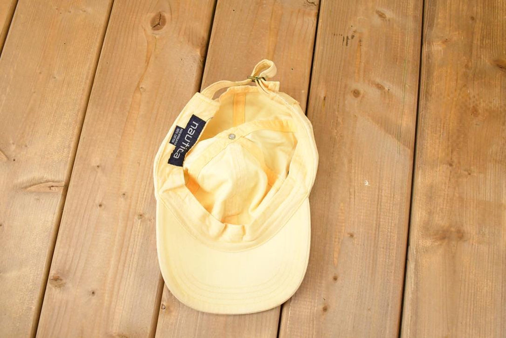 Vintage 1990s Nautica Sporting Club Strapback Dad Hat / 90's Embroidered Boating Preppy Cap
