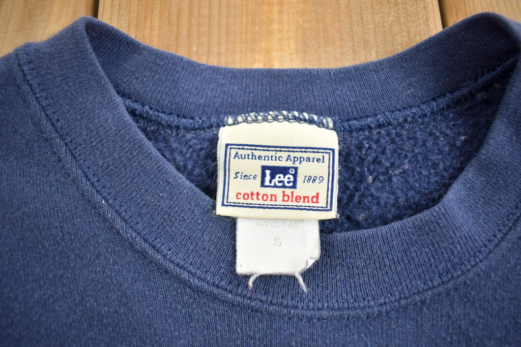 Vintage 1990s Happy Holidays Christmas Lee Heavyweight Crewneck Sweatshirt Made In USA
