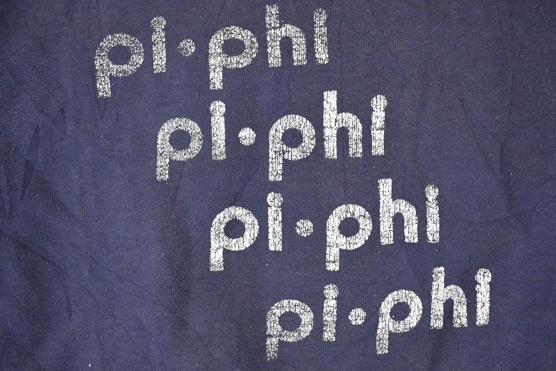 Vintage 1980s Pi Phi University Crewneck Sweater Womens S