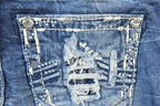 Vintage Y2K Miss Me Bedazzled Low Rise Jeans Size 26x31