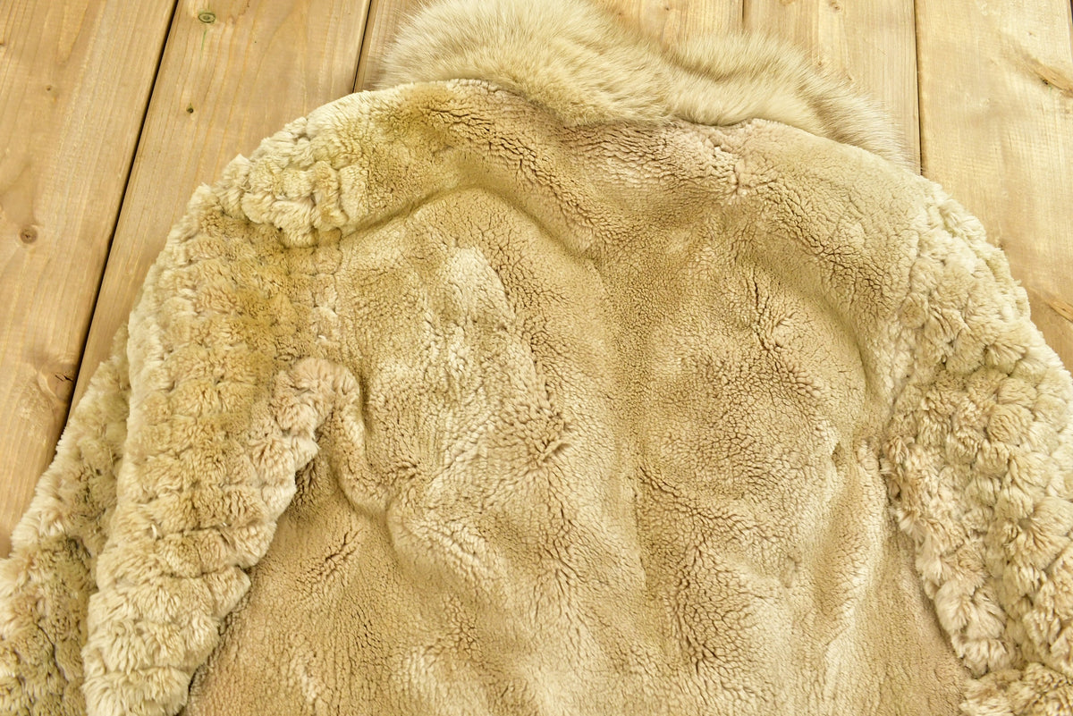 Vintage 1970's Sheered Silver Fox Fur Coat