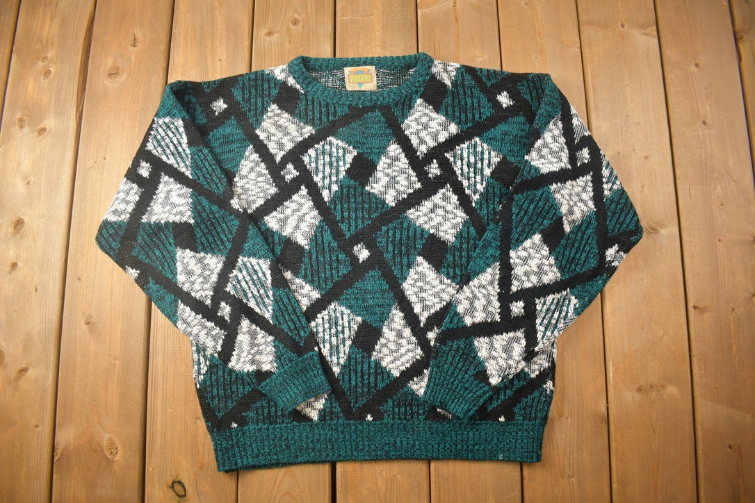 Vintage 1990s Brad Richards Knitted Crewneck Sweater