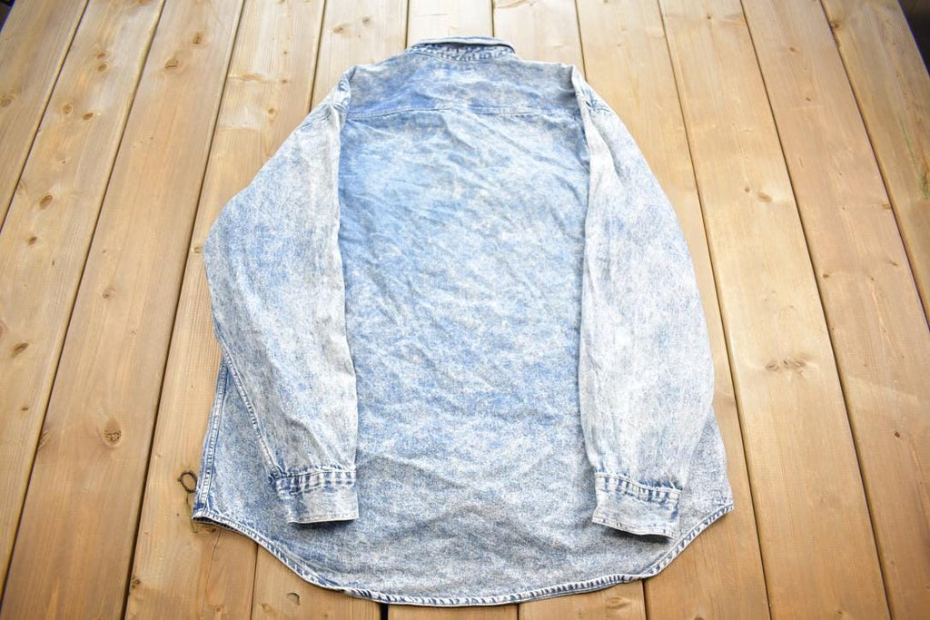 Vintage 1980s Gap Jean Button Up Long Sleeve Shirt