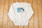 Vintage 1993 Sled Dog Championship Graphic Print Crewneck Sweatshirt Mens L