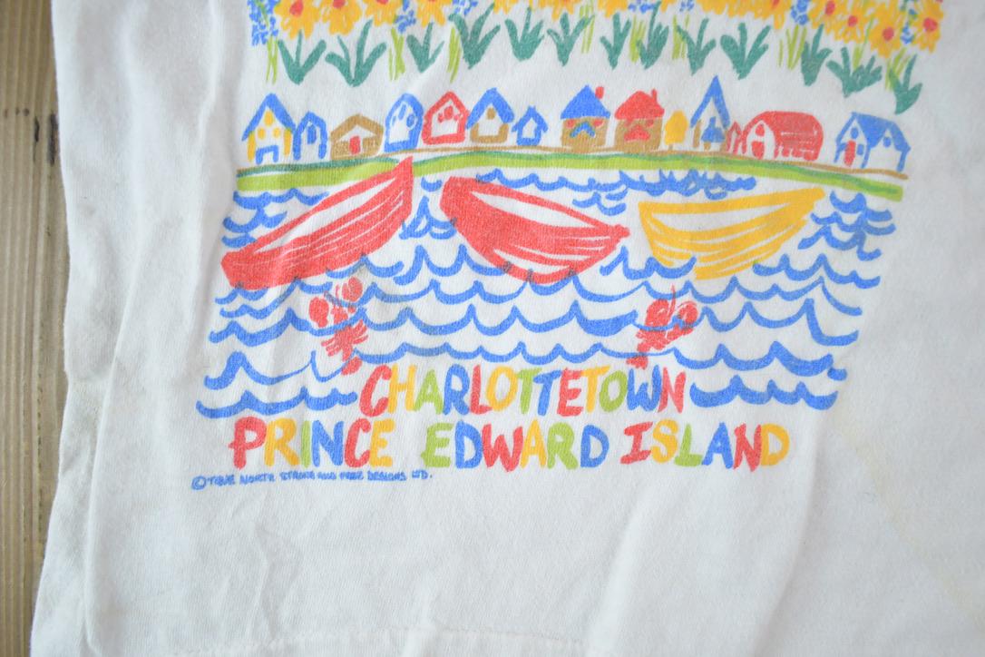 Vintage 1990s Youth Prince Edward Island Souvenir Single Stitch Graphic Print T-Shirt Made In USA
