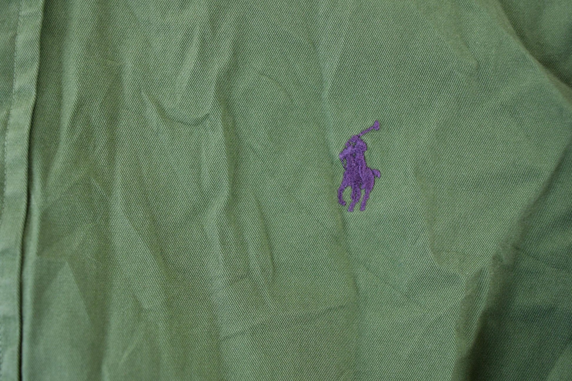 Vintage 90s Ralph Lauren Olive Button Up Shirt