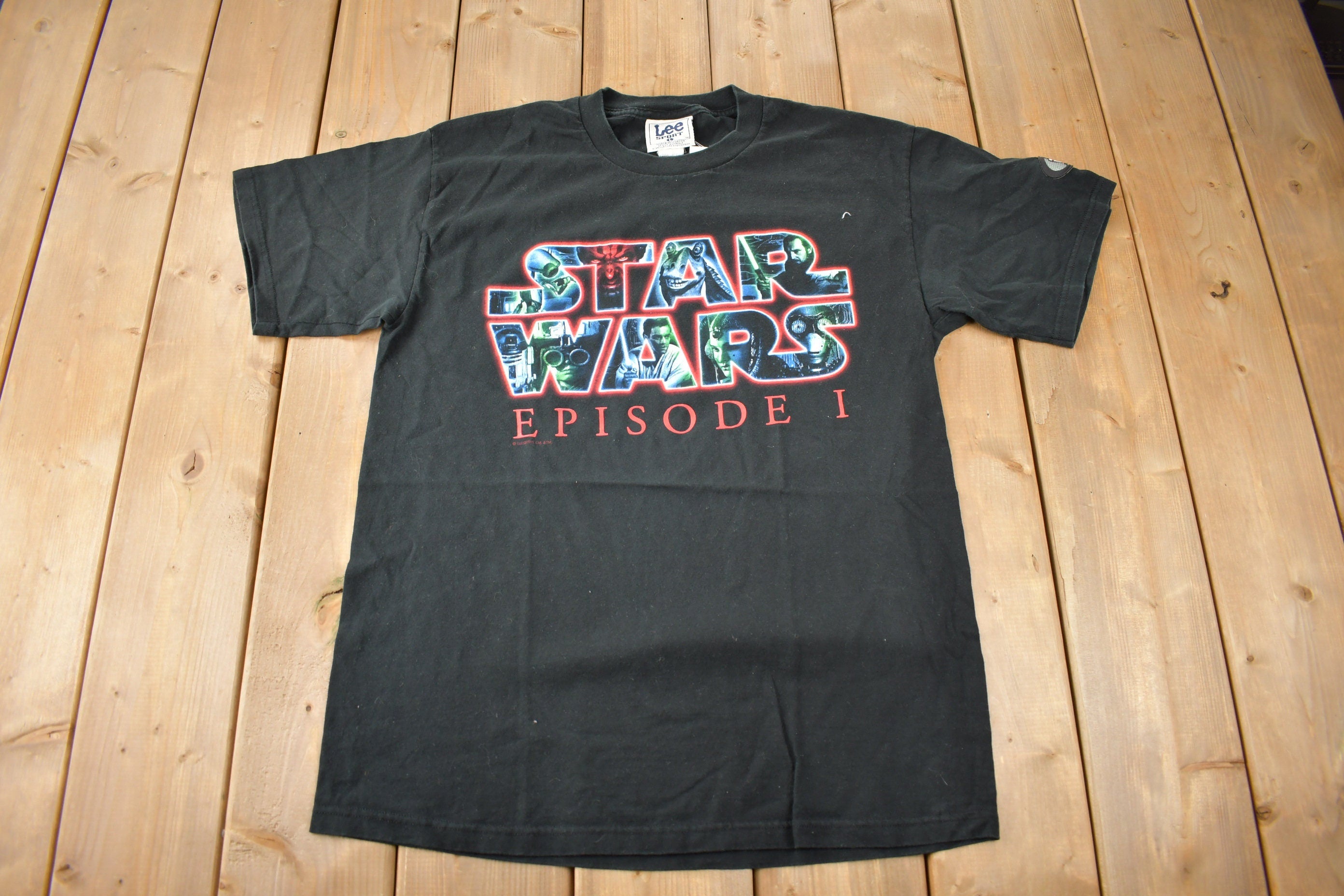 Vintage 1999 Star Wars Episode 1 The Phantom Menace Promo T-Shirt Size L