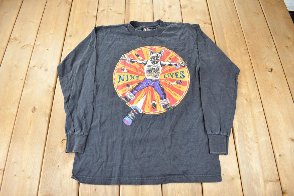 Vintage 1997 Aerosmith Nine Lives Long Sleeve Band T-Shirt