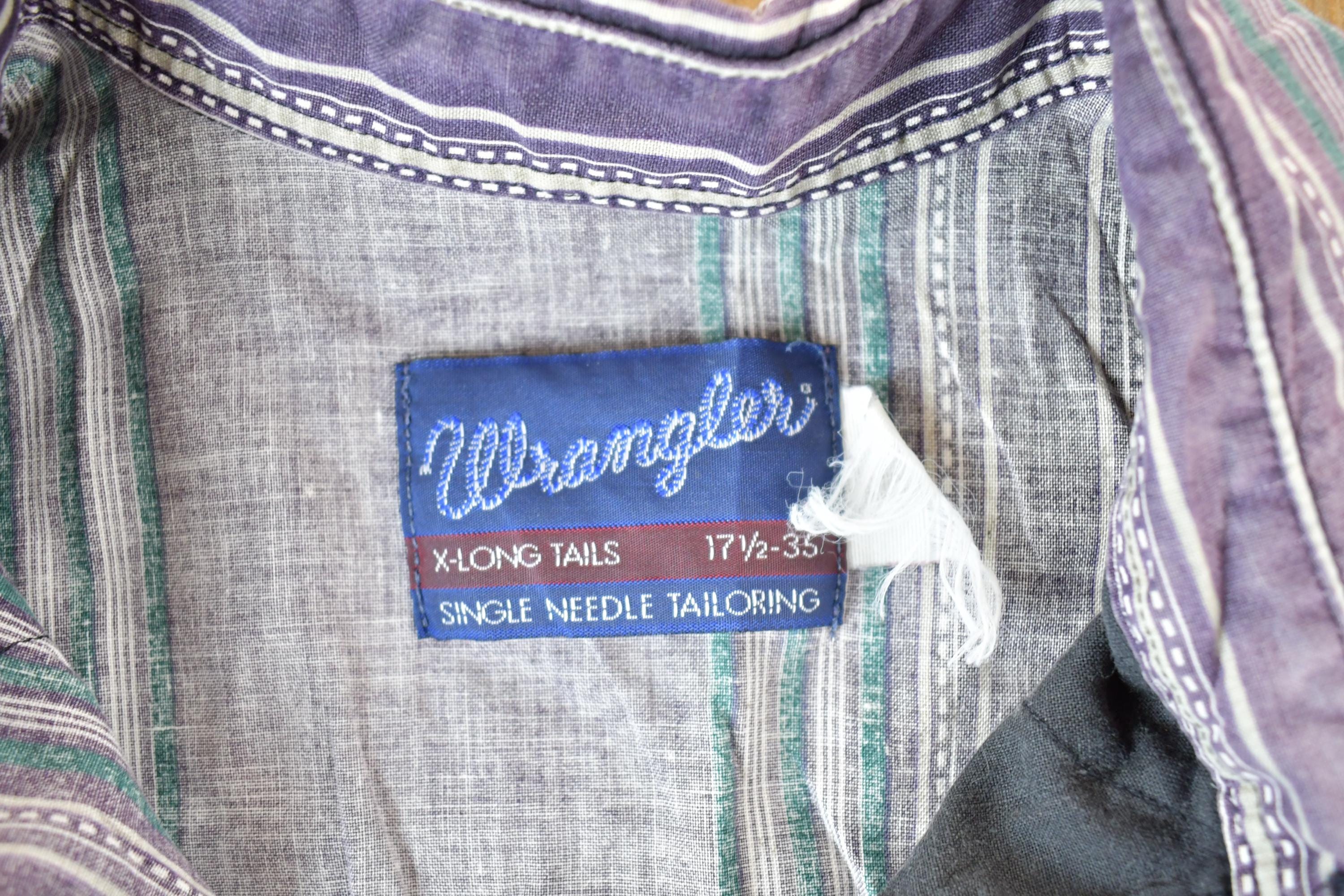 Vintage 1990s Wrangler Button Up Western Shirt Men's L