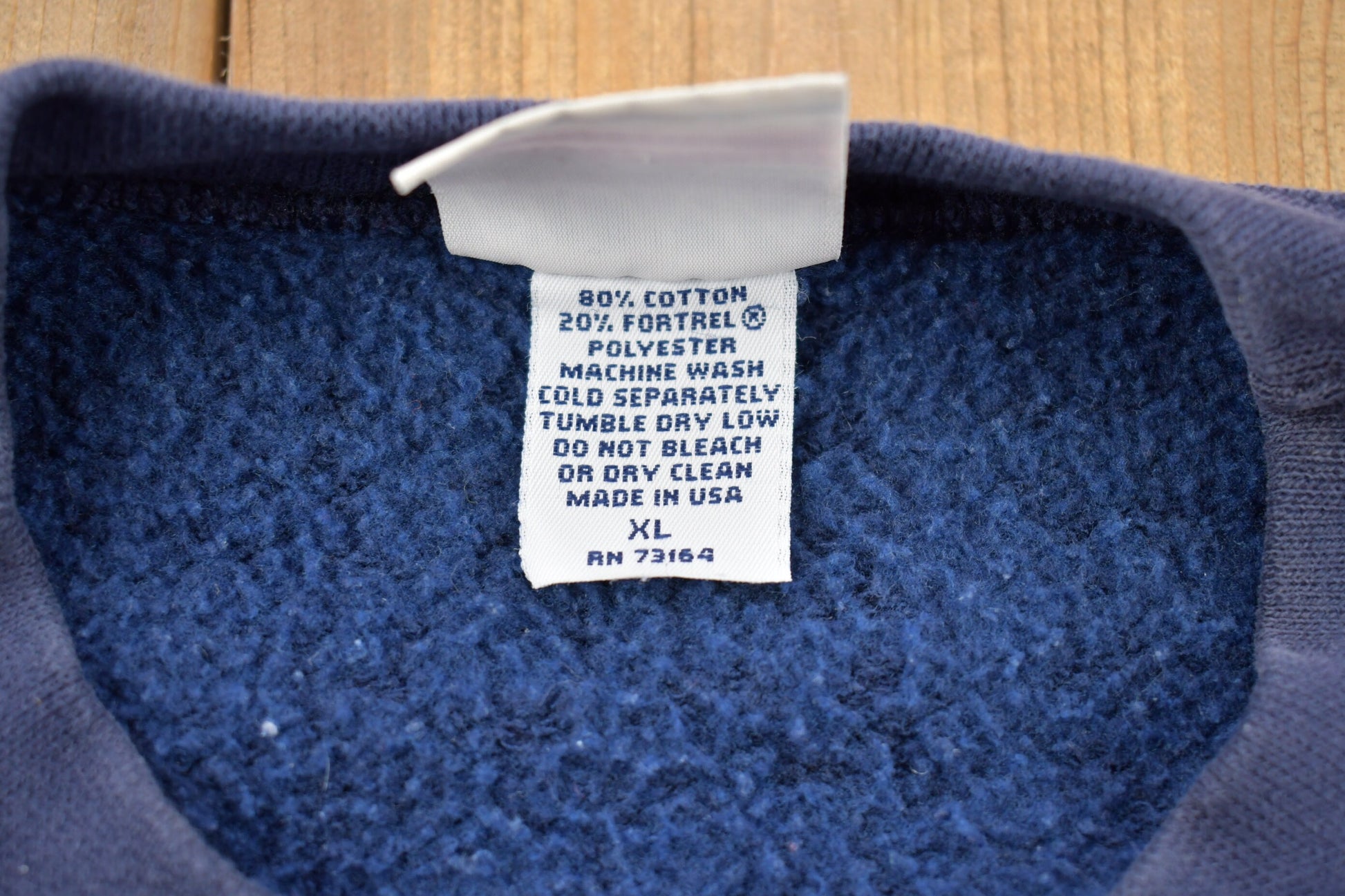 Vintage 1990s Blank Navy Blue Pluma Crewneck Sweatshirt