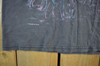Vintage 1990s Wolf All Over Print Graphic T-Shirt Men's Large