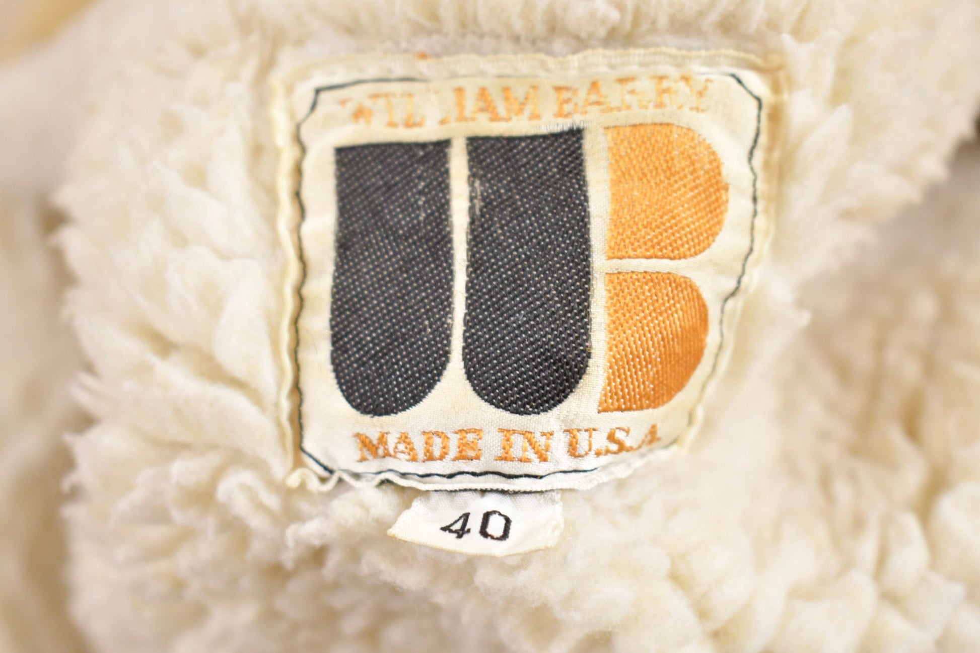 Vintage 1970s William Barry Corduroy Sherpa Lined Jacket