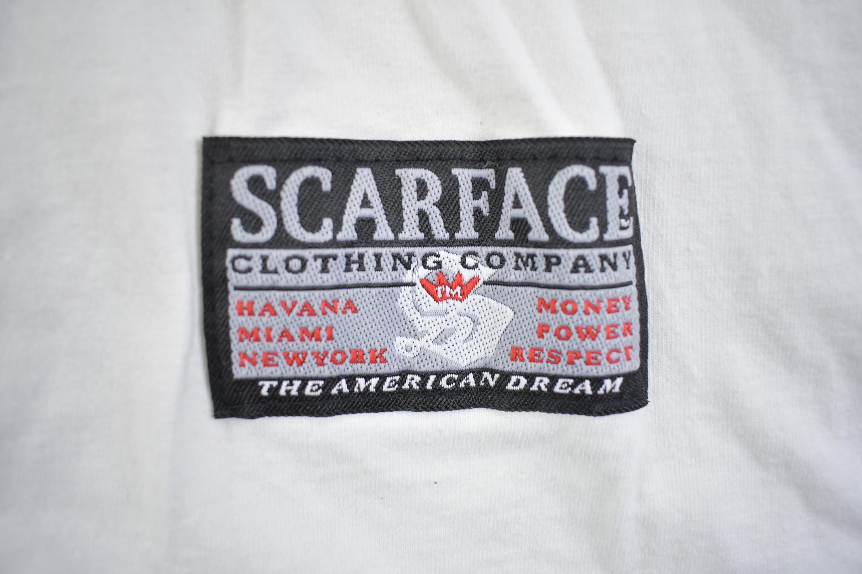 Vintage 1990s Scarface Montana Quote Graphic T Shirt Made In USA