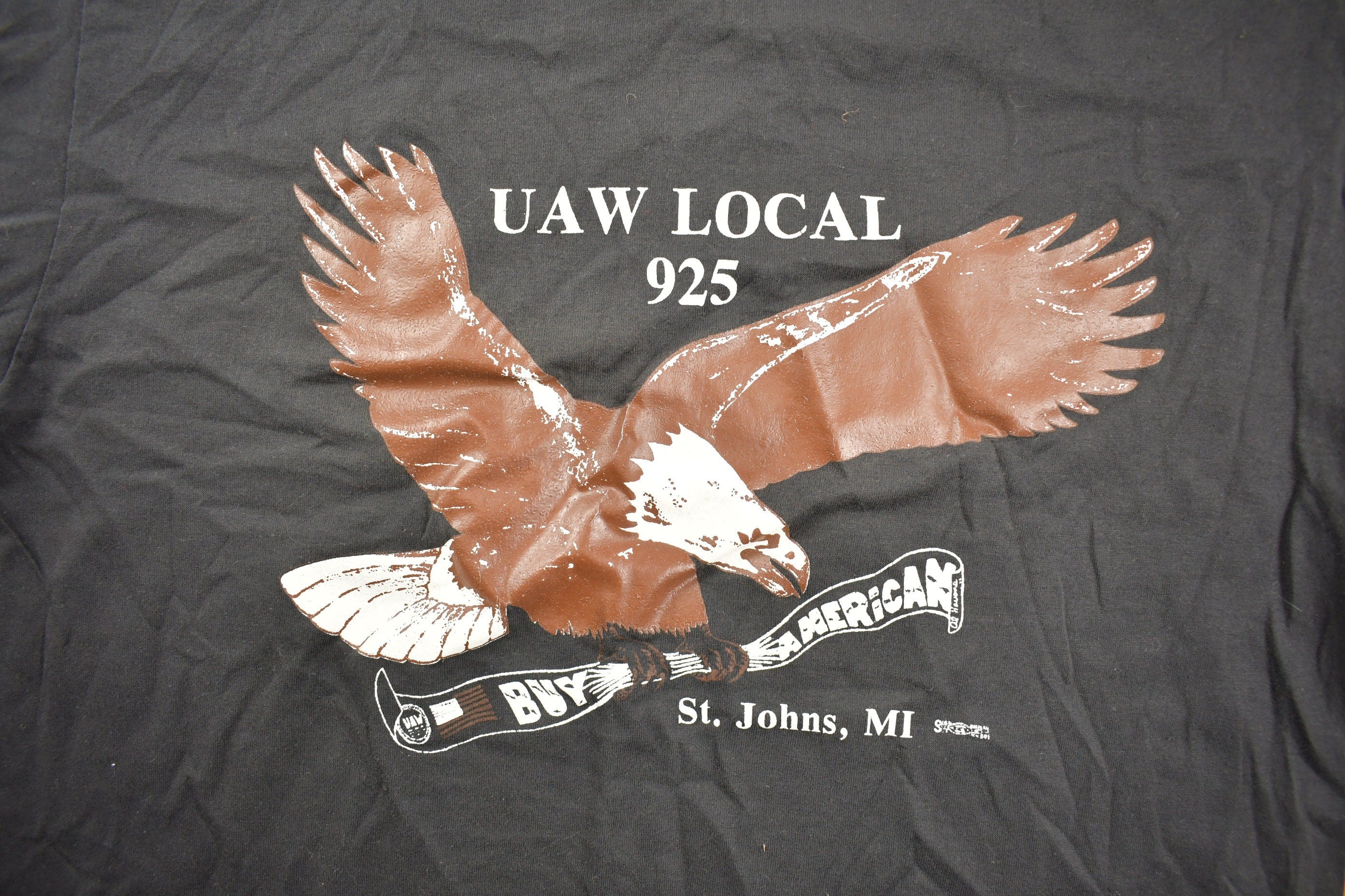 Vintage 1980s UAW Local 925 St Johns Graphic T Shirt