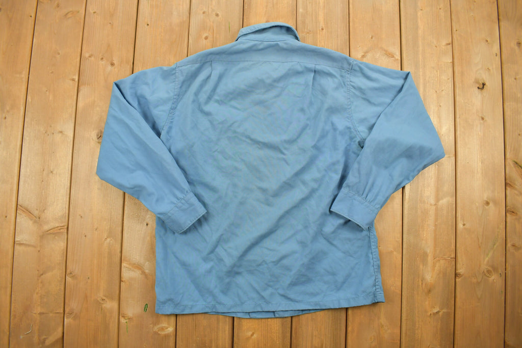 Vintage 1970s Pendleton Blue Button Up Shirt