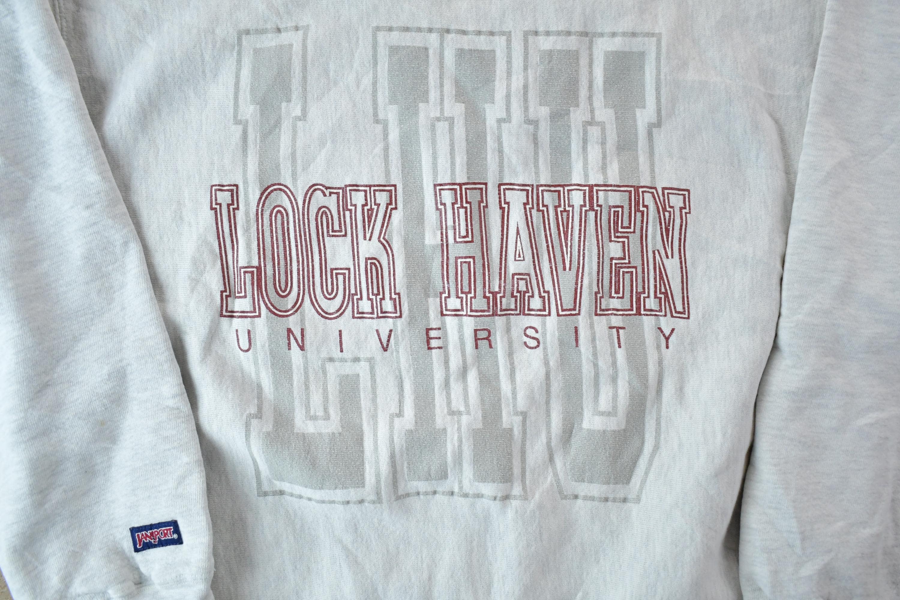 Vintage 1990s Lock Haven University Reverse Grain Jansport Collegiate Crewneck
