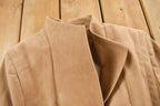 Vintage 1980s Olympic Suede Leather Trench Coat