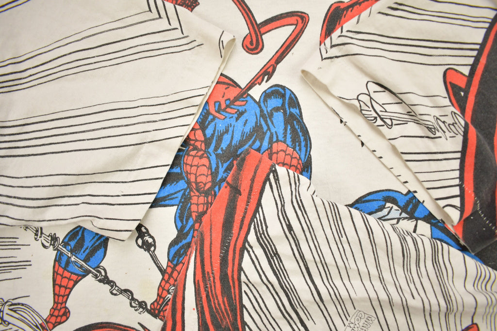 Vintage 1993 Spiderman Vs Venom Vs Carnage MARVEL Comics Mega Print T-Shirt