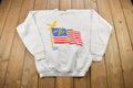 Vintage 1991 God Bless Our Troops Raglan Sleeve Crewneck Sweatshirt