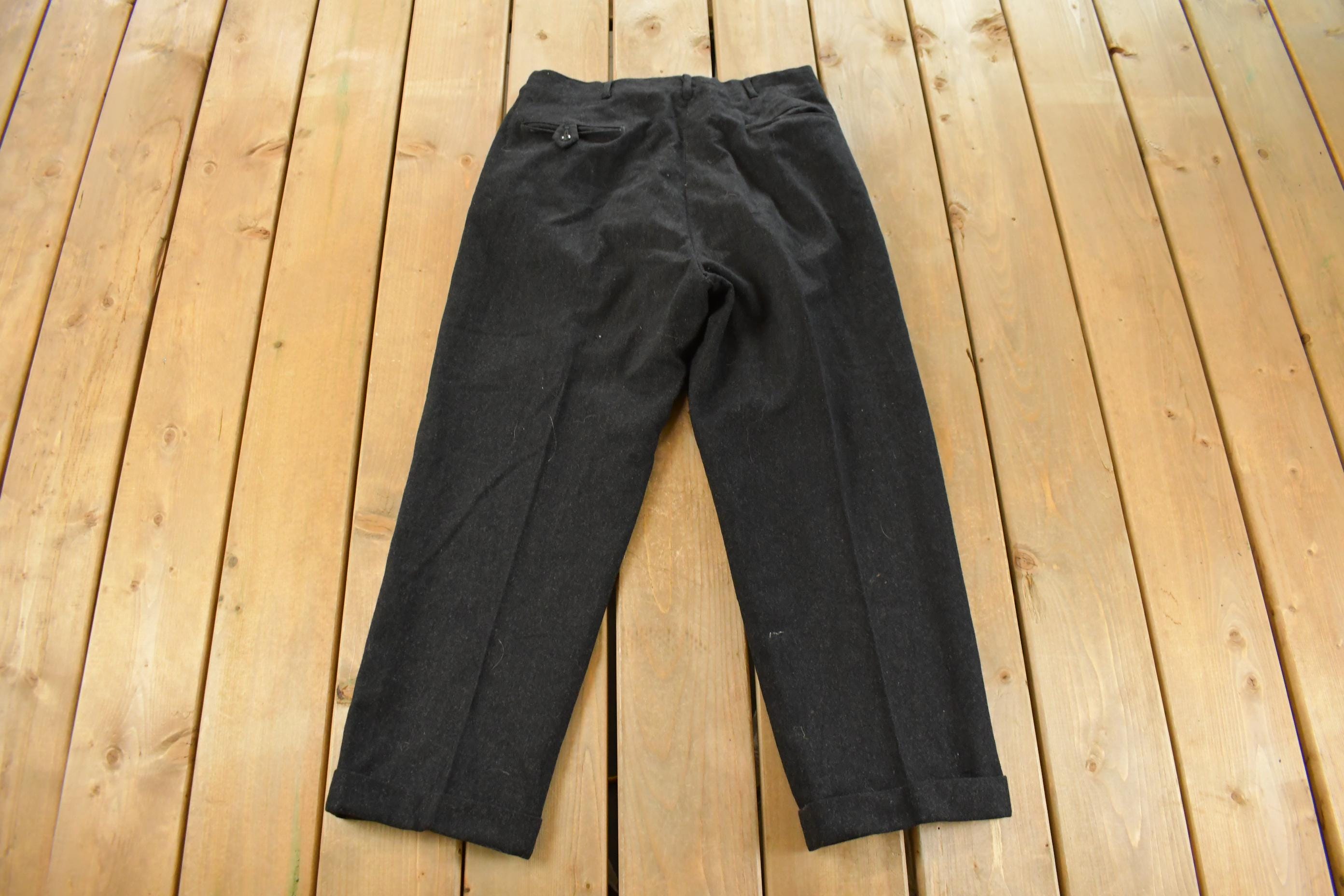 Vintage 1980s Wool Trousers Pants Men's 31 x 26