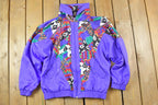 Vintage 1990s Lavon Fancy Pattern Windbreaker Ski Jacket