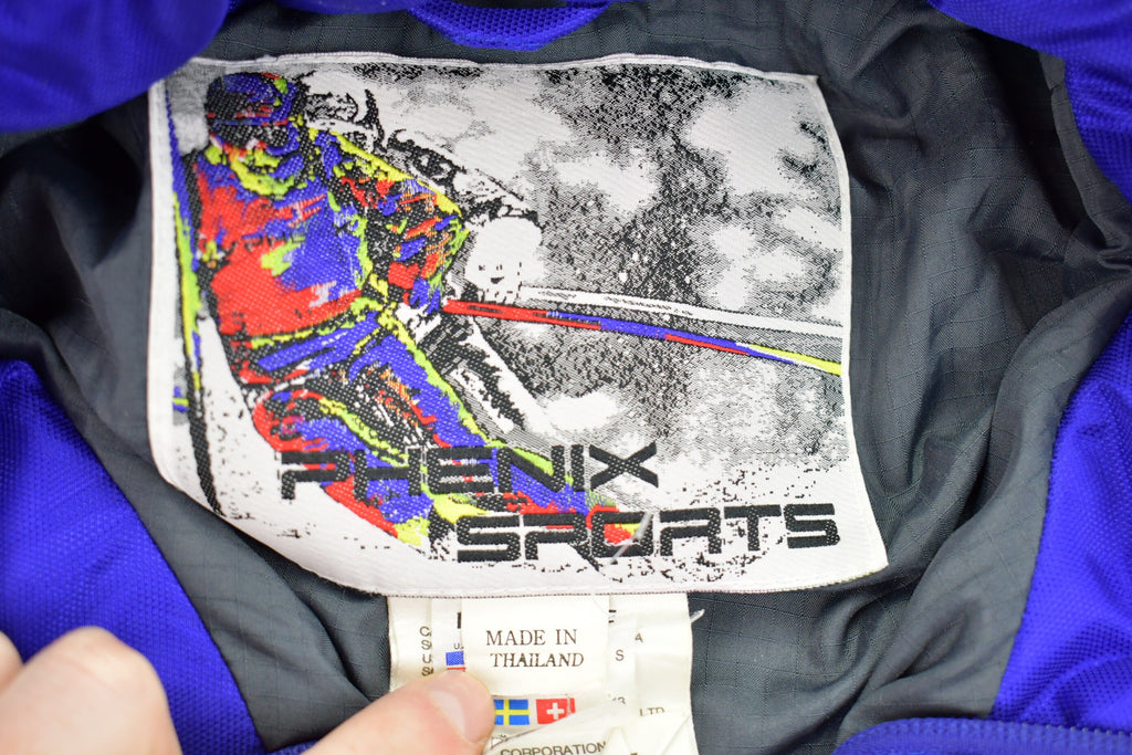 Vintage 1990s Phenix Sports Ski Windbreaker Jacket