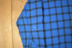 Vintage 1990s Pendleton Blue Plaid Button Up Flannel Board Shirt