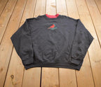 Vintage 1980s Embroidered Cardinal Nature Theme Lee Crewneck Sweatshirt Made In USA